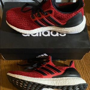 Adidas Red/Black Ultra Boost Sneakers